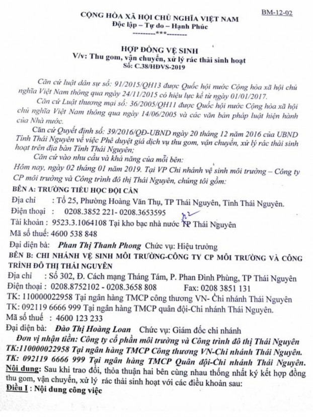 Phụ lục 24 Sổ chi tiết tài khoản 511 Phụ lục 25 Hợp đồng vệ sinh 3