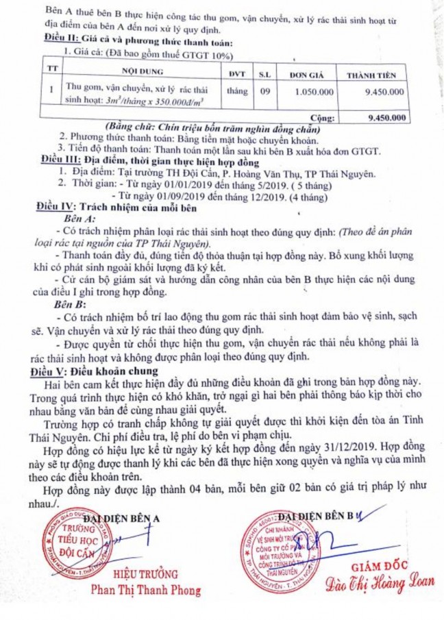 Phụ lục 24 Sổ chi tiết tài khoản 511 Phụ lục 25 Hợp đồng vệ sinh 4