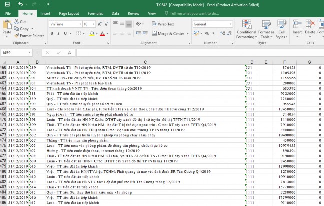 Phụ lục số 33 sổ cái TK 214 Phụ lục số 34 Số cái tài khoản 911 năm 10