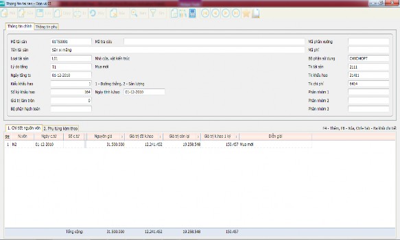 Các tiện ích Nhập import danh mục tài sản từ excel Khai báo các thay đổi về 2