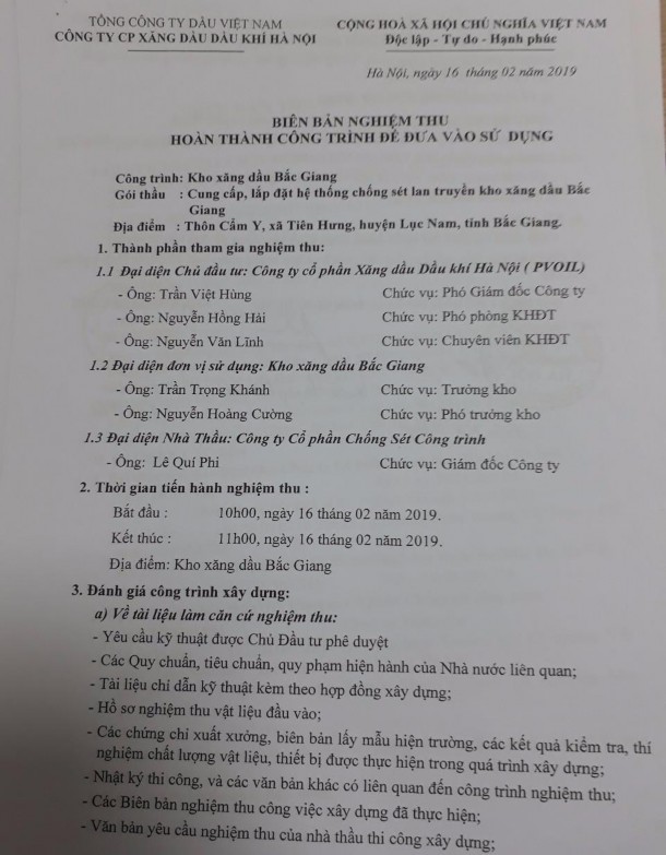 Phụ lục số 2 17 Hóa đơn GTGT Phụ lục số 2 18 Biên bản thanh lý hợp đồng 4