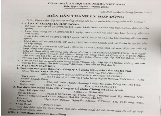 Phụ lục số 2 17 Hóa đơn GTGT Phụ lục số 2 18 Biên bản thanh lý hợp đồng 8