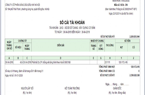 Phụ lục số 2 22 Sổ nhật ký chung CÔNG TY CỔ PHẦN XĂNG DẦU DẦU KHÍ HÀ NỘI 3