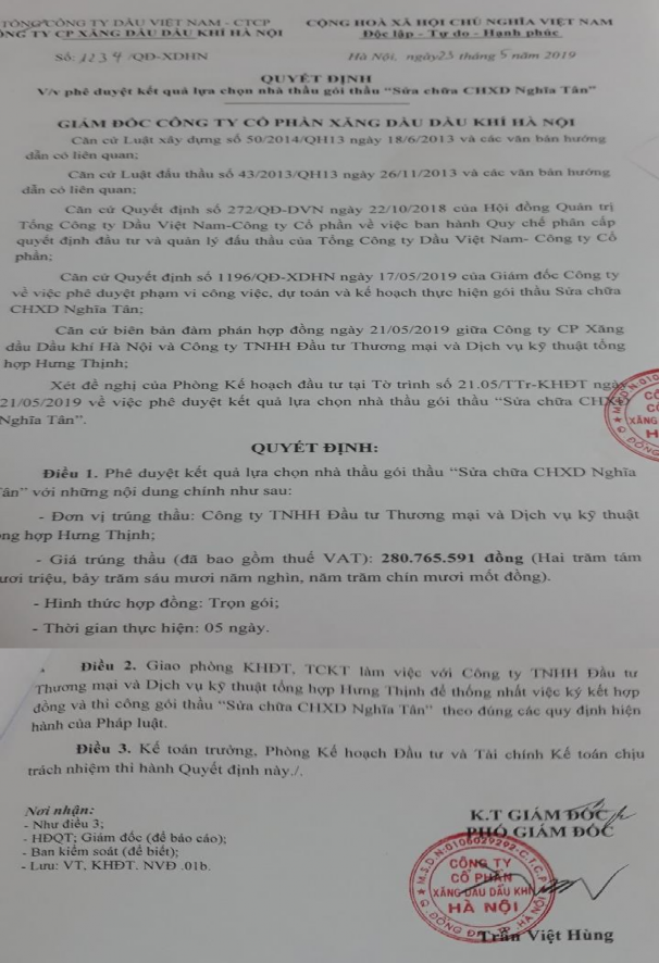 Kế toán tài sản cố định tại Công ty Cổ phần xăng dầu dầu khí Hà Nội 23 1