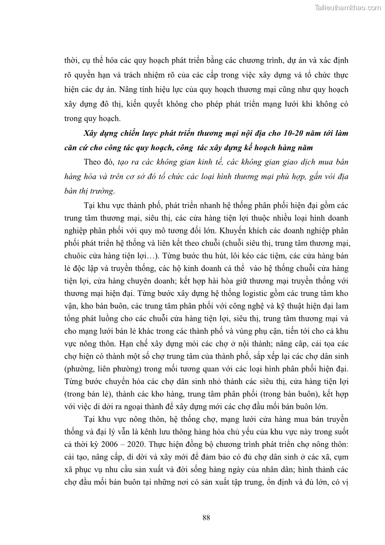 Khóa luận tốt nghiệp Phát triển hệ thống phân phối hàng hoá Việt Nam trong điều kiện hội nhập WTO - 12 Trang 89