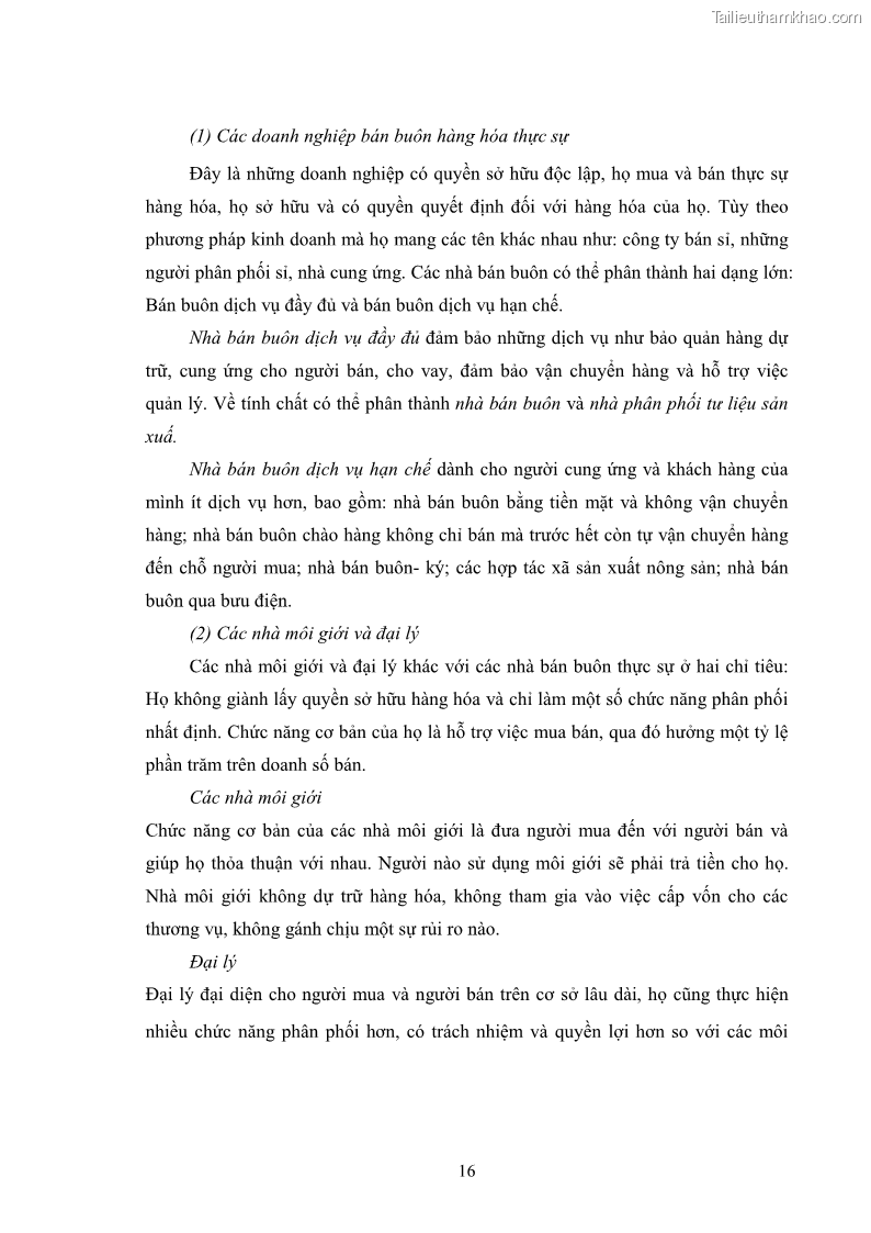 Khóa luận tốt nghiệp Phát triển hệ thống phân phối hàng hoá Việt Nam trong điều kiện hội nhập WTO - 3 Trang 17