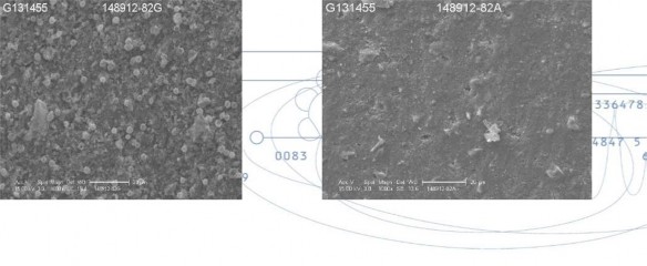 Hình 1 9 Bề mặt răng sau tác động lực ma sát 2000 vòng 103 Hình 1 10 Bề mặt 1