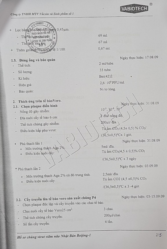 Huyết thanh chứng dương ≥ 1 5 Hiệu giá huyết thanh chứng âm ≤ 1 Phụ lục 6 2