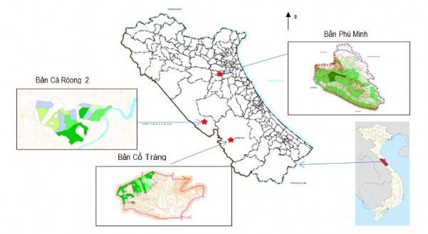 Hình 2 3 Sơ đồ vị trí các bản nghiên cứu 2 3 3 Các phương pháp nghiên cứu 2