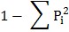 P i là tỷ lệ của loài thứ i th trong ÔTC n là tổng số cá thể trong ÔTC 9
