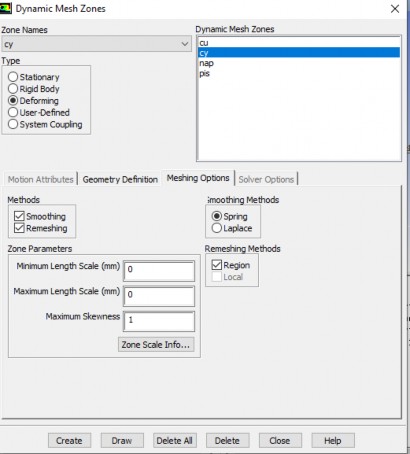 PL 33 Xác lập lưới biến dạng cho xi lanh PL 34 Hiển thị lưới của không gian 2