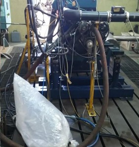 PL 7 Thử nghiệm động cơ DA465QE chạy bằng nhiên liệu hybrid biogas xăng ở áp 11