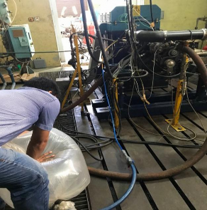 PL 7 Thử nghiệm động cơ DA465QE chạy bằng nhiên liệu hybrid biogas xăng ở áp 12