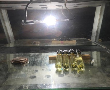 Hình 2 7 Xác định hoạt tính xúc tác quang trên thiết bị thử nghiệm quang hoá 3