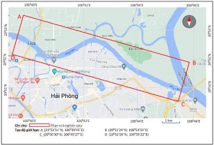 Hình 3 8 Phạm vi ô số 1 khu bến Cửa Cấm Hình 3 9 Phạm vi ô số 2 Khu bến 1