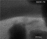 Hình 3 35 Ảnh HR TEM của các mẫu HZSC với các tỉ lệ Si Al khác nhau Bảng 3 13 6