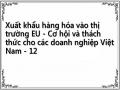 Xuất khẩu hàng hóa vào thị trường EU - Cơ hội và thách thức cho các doanh nghiệp Việt Nam - 12