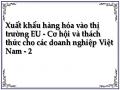 Xuất khẩu hàng hóa vào thị trường EU - Cơ hội và thách thức cho các doanh nghiệp Việt Nam - 2