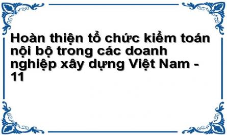 Hoàn thiện tổ chức kiểm toán nội bộ trong các doanh nghiệp xây dựng Việt Nam - 11