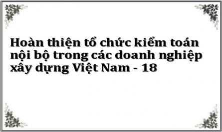 Hoàn thiện tổ chức kiểm toán nội bộ trong các doanh nghiệp xây dựng Việt Nam - 18