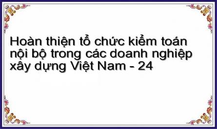 Hoàn thiện tổ chức kiểm toán nội bộ trong các doanh nghiệp xây dựng Việt Nam - 24
