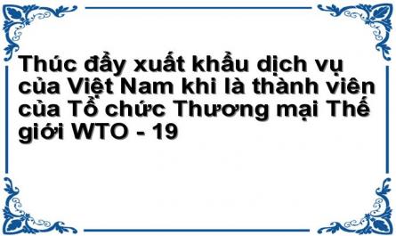 Thúc đẩy xuất khẩu dịch vụ của Việt Nam khi là thành viên của Tổ chức Thương mại Thế giới WTO - 19