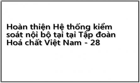Hoàn thiện Hệ thống kiểm soát nội bộ tại tại Tập đoàn Hoá chất Việt Nam - 28