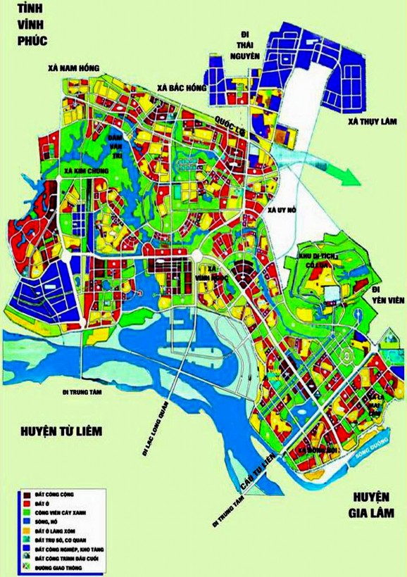 Hình 2 1 Bản đồ hành chính huyện Đông Anh 2 1 2 1 Đặc điểm của huyện Đông 1