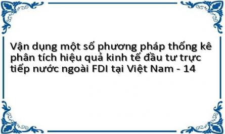 Vận dụng một số phương pháp thống kê phân tích hiệu quả kinh tế đầu tư trực tiếp nước ngoài FDI tại Việt Nam - 14