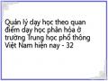 Quản lý dạy học theo quan điểm dạy học phân hóa ở trường Trung học phổ thông Việt Nam hiện nay - 32