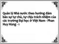 Quản lý Nhà nước theo hướng đảm bảo sự tự chủ, tự chịu trách nhiệm của các trường Đại học ở Việt Nam - Phan Huy Hùng - 1