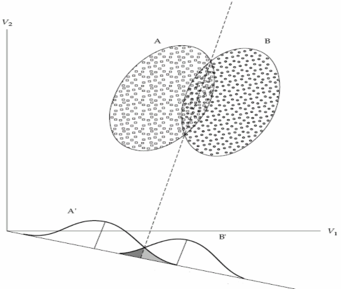 Hình 1 1 Hình minh họa phân tích phân biệt trong trường hợp hai nhóm Mô hình 1