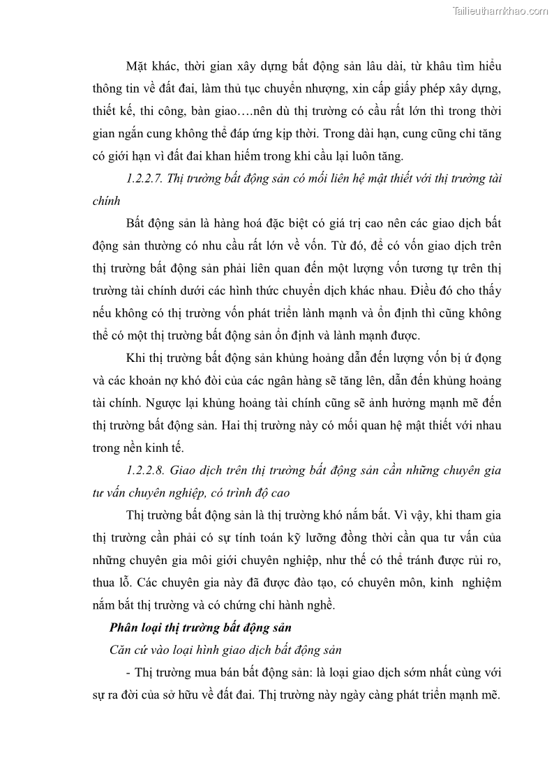 Khóa luận tốt nghiệp Sự biến động của thị trường bất động sản và ảnh hưởng của nó đến nền kinh tế Việt Nam - 3 Trang 17