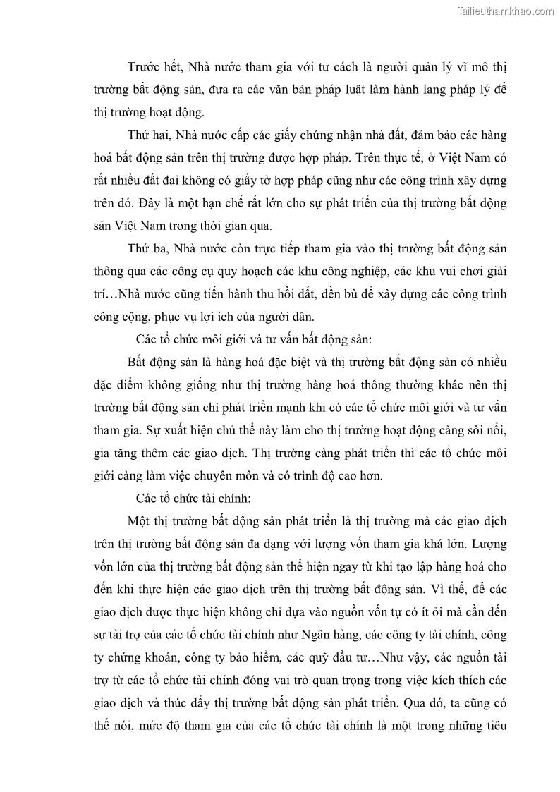 Khóa luận tốt nghiệp Sự biến động của thị trường bất động sản và ảnh hưởng của nó đến nền kinh tế Việt Nam - 4 Trang 25