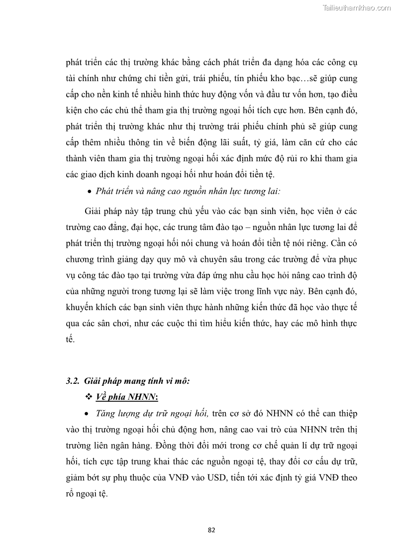 Khóa luận tốt nghiệp Sử dụng nghiệp vụ hoán đổi tiền tệ nhằm mục đích phòng ngừa rủi ro và đầu cơ trên thị trường ngoại hối - 12 Trang 89