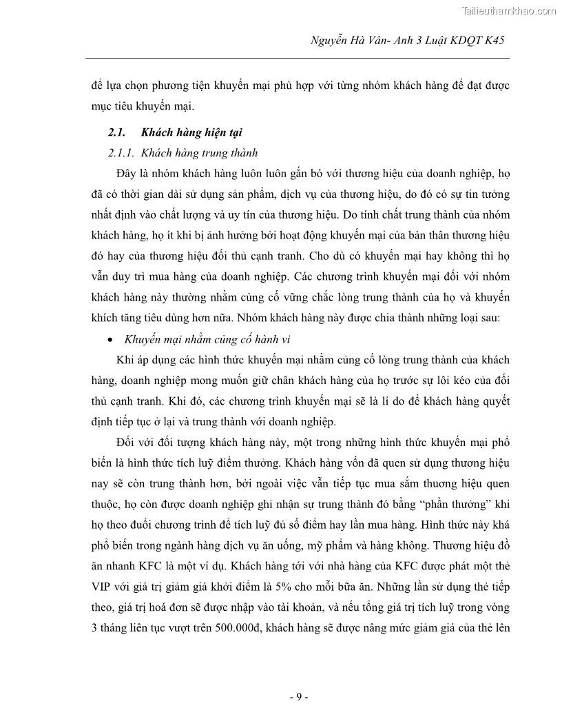 Khóa luận tốt nghiệp Tác động của các hình thức khuyến mại đến hoạt động kinh doanh dịch vụ viễn thông di động Mobifone của tập đoàn Bưu chính viễn thông VNPT - 3 Trang 17