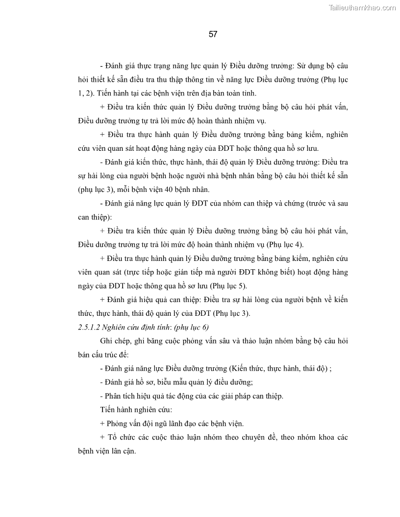 Luận án Tiến sĩ Y học Thực trạng và hiệu quả can thiệp nâng cao năng lực Điều dưỡng trưởng tại tỉnh Nghệ An - 8 Trang 57