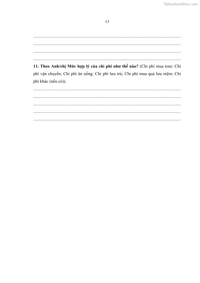 Luận văn Thạc sĩ Quản trị dịch vụ du lịch và lữ hành Phát triển du lịch Homestay tại Đà Lạt - 17 Trang 129