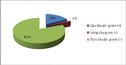 Biểu đồ 3 4 Phân bố tỷ lệ các vi khuẩn gram âm và gram dương n 1181 Nghiên 5