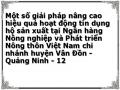 Một số giải pháp nâng cao hiệu quả hoạt động tín dụng hộ sản xuất tại Ngân hàng Nông nghiệp và Phát triển Nông thôn Việt Nam chi nhánh huyện Vân Đồn - Quảng Ninh - 12