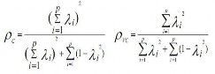 Trong công thức tính ρc λ là trọng số chuẩn hóa của biến quan sát thứ i 1 1