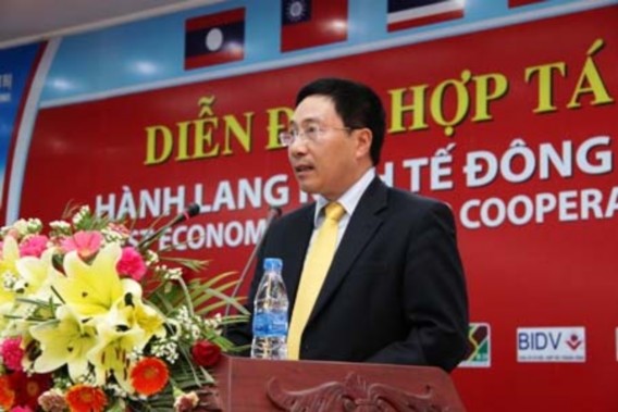 Bộ trưởng ngoại giao Phạm Bình Minh phát biểu tại diễn đàn hợp tác hành lang 6