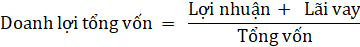 Đây là chỉ số tổng hợp nhất được dùng để đánh giá khả năng sinh lời 1