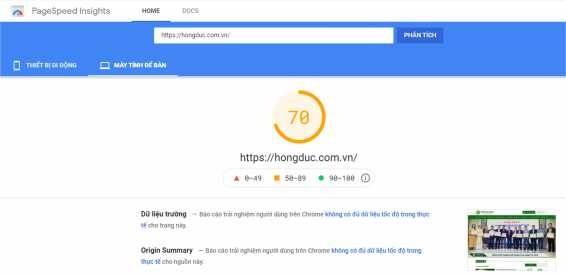 Hình 2 5 Tốc độ tải trang đối với máy tính bàn Nguồn Thống kê bằng công 1