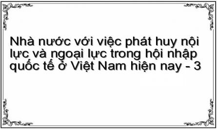 Nhà nước với việc phát huy nội lực và ngoại lực trong hội nhập quốc tế ở Việt Nam hiện nay - 3
