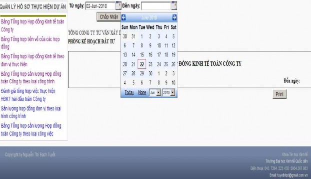  Báo cáo thống kê  Báo cáo tài chính  Phân tích đánh giá Màn hình tìm 4