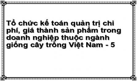Tổ chức kế toán quản trị chi phí, giá thành sản phẩm trong doanh nghiệp thuộc ngành giống cây trồng Việt Nam - 5