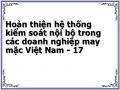 Trình Tự Ghi Số Kế Toán Theo Hình Thức Nhật Ký Chứng Từ Áp Dụng Trong Các Doanh Nghiệp May Việt Nam