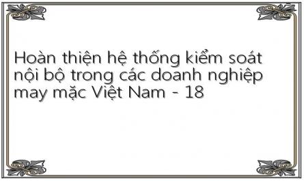 Hoàn thiện hệ thống kiểm soát nội bộ trong các doanh nghiệp may mặc Việt Nam - 18