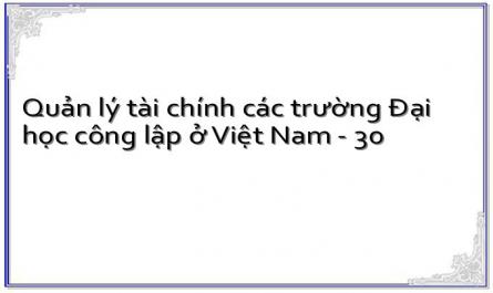 Quản lý tài chính các trường Đại học công lập ở Việt Nam - 30